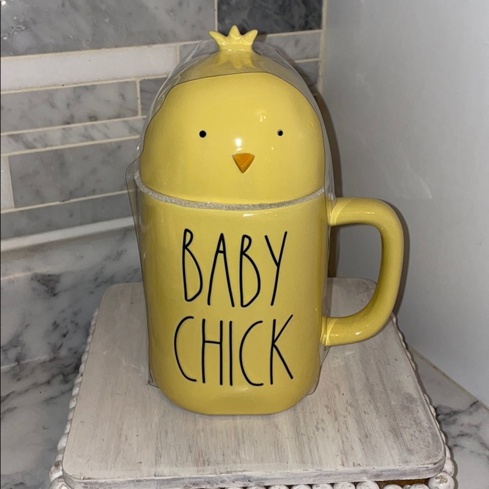 NEW Rae Dunn Mug with Topper